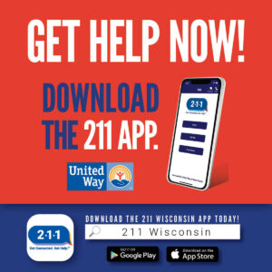 Download the 211 Wisconsin App