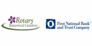Rotary Gardens and FNB logos
