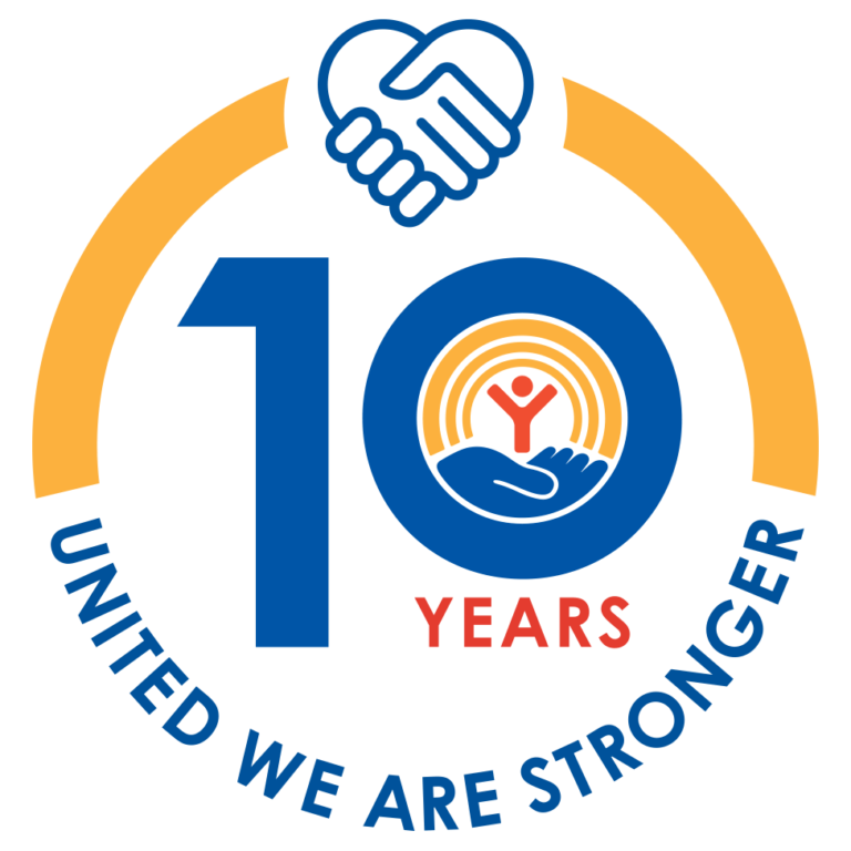 United Way Blackhawk Region 10th Anniversary logo icon